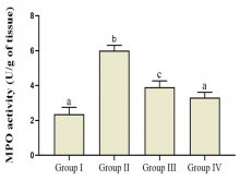 Effect of deguelin on colon weight and length of dextran sulfate sodium‑induced colitic mice. All values are depicted as mean ± standard deviation (n = 6).