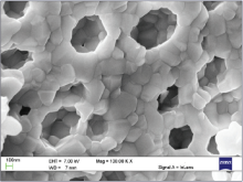 Scanning electron microscopy studies of sublimated tablets